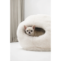 Natural Sheepskin Nest Bed — White