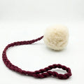 Wool Pom Tug Toy - White-0
