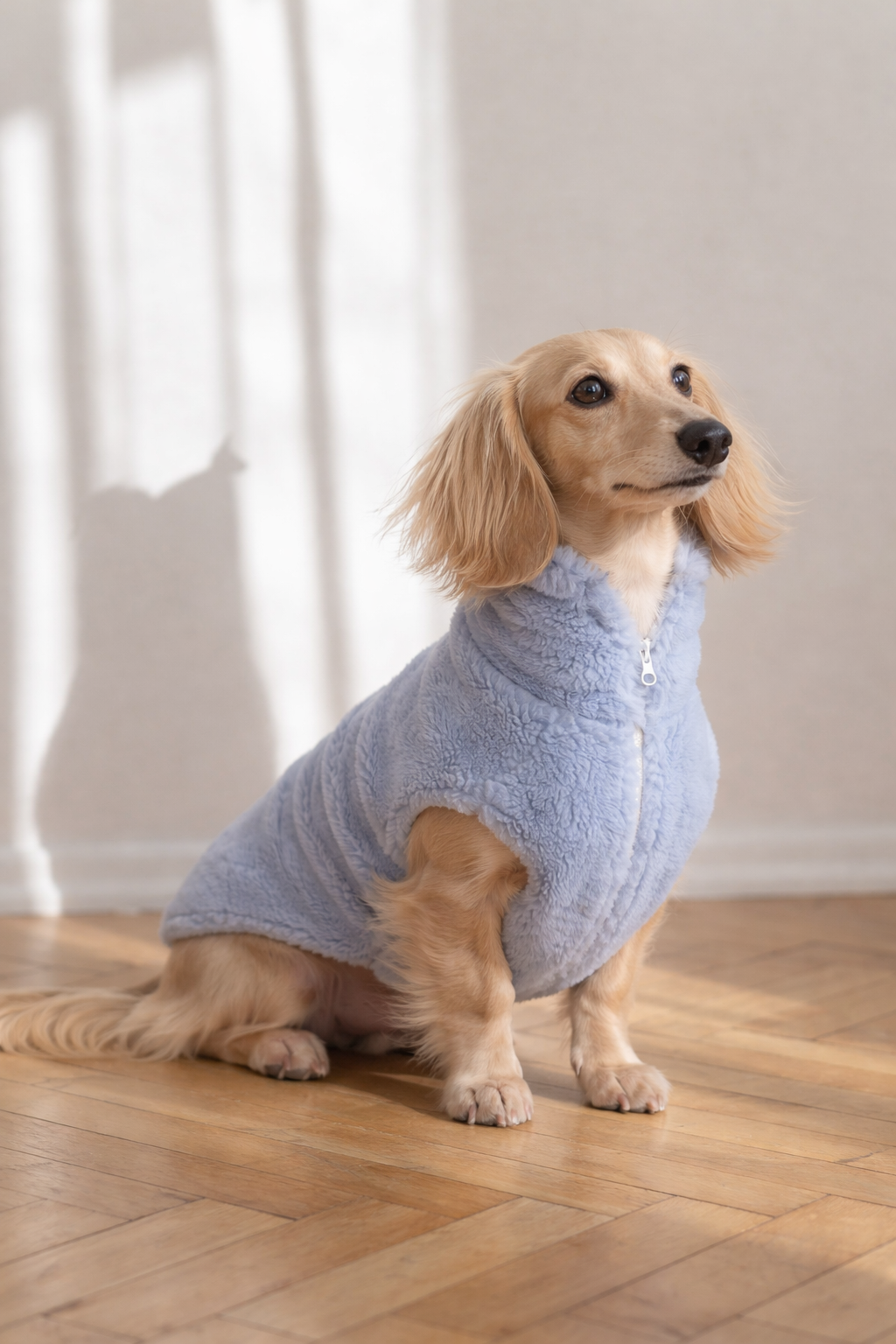 The Woolen Dog Vest — Blue