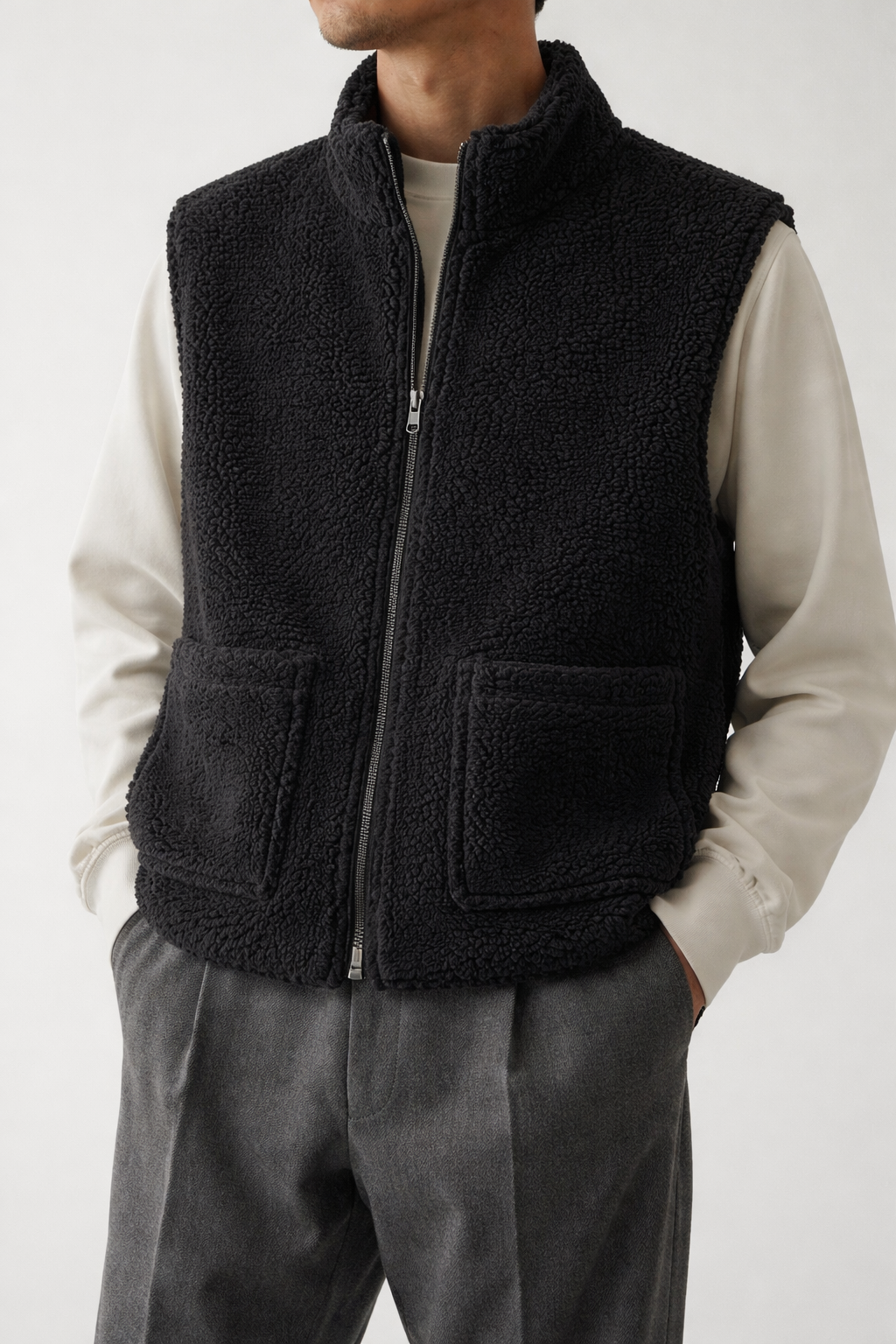 The Woolen Vest (Unisex) — Charcoal