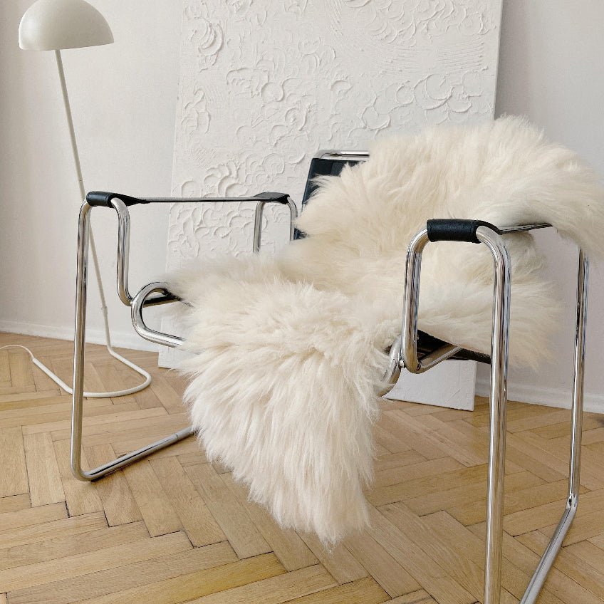 Natural Sheepskin Rug - Ivory-0