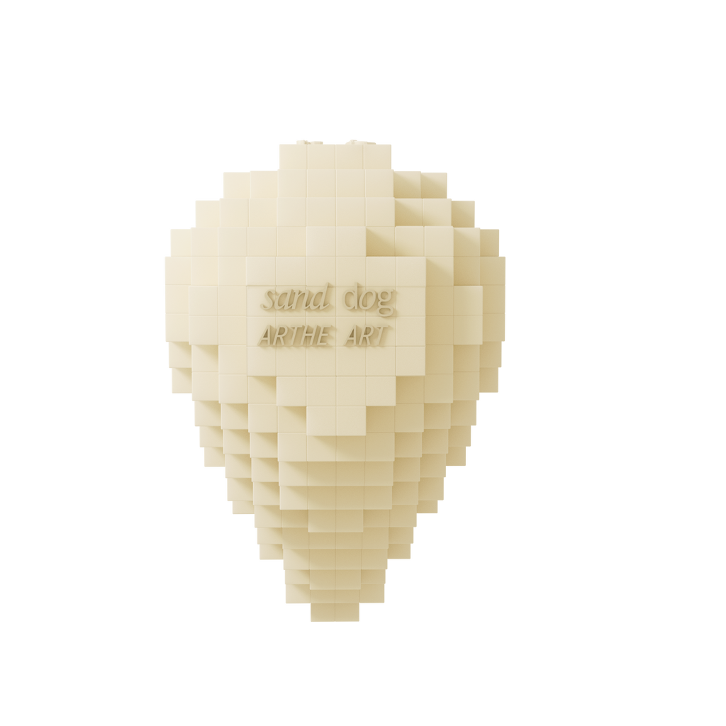 Sculpted Heart Toy — Ivory