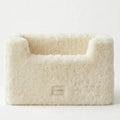 Natural Wool Dog Carrier - White-0